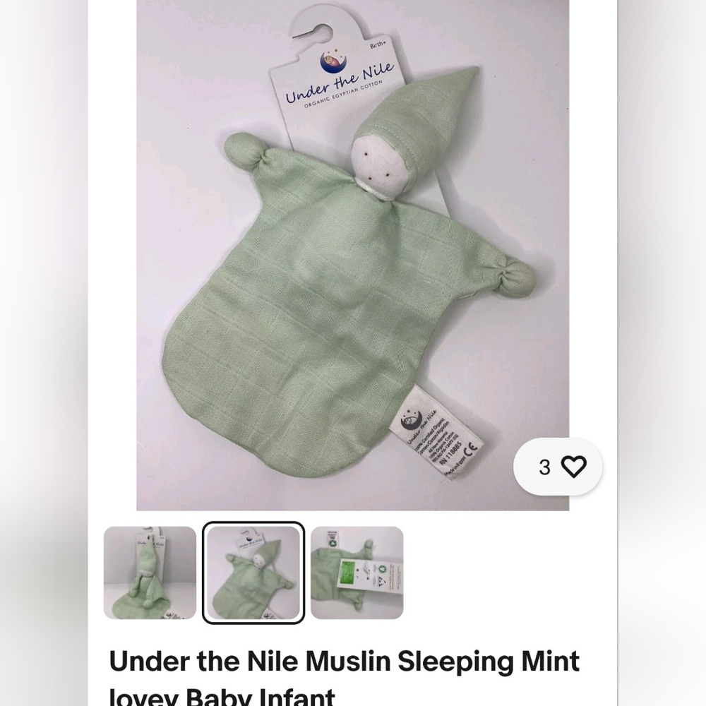 NWT Under The Nile Organic Cotton Doll - Picture 2 of 3